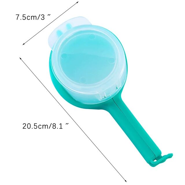 Plastic Bag Sealer Food Storage Bag Clip Moisture-proof Snack Sealing Clips Fresh Keeping Sealer Clamp Food Saver Kitchen Tools Blue Color