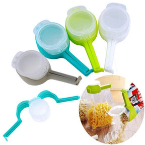 Plastic Bag Sealer Food Storage Bag Clip Moisture-proof Snack Sealing Clips Fresh Keeping Sealer Clamp Food Saver Kitchen Tools Blue Color